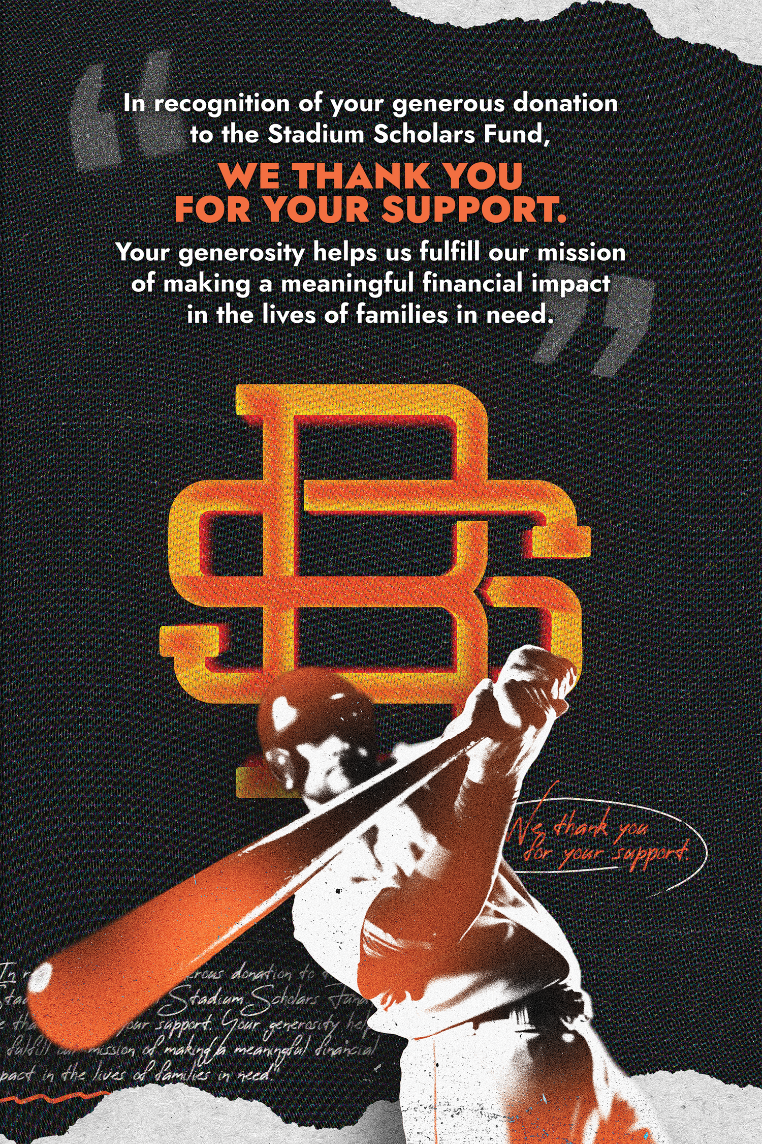 Stadium Baseball Sponsor Print